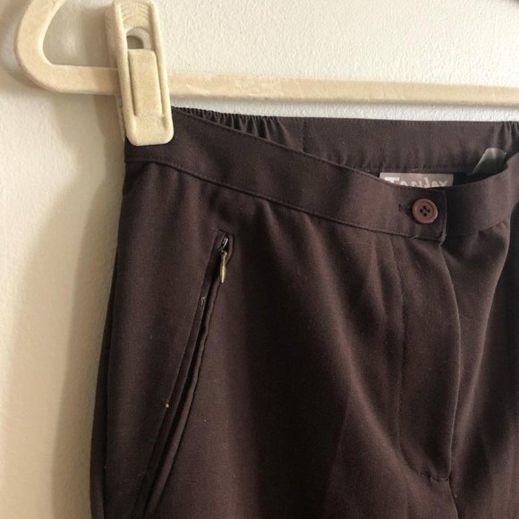 Brown Front Pleat Trouser - Picture 1 of 3